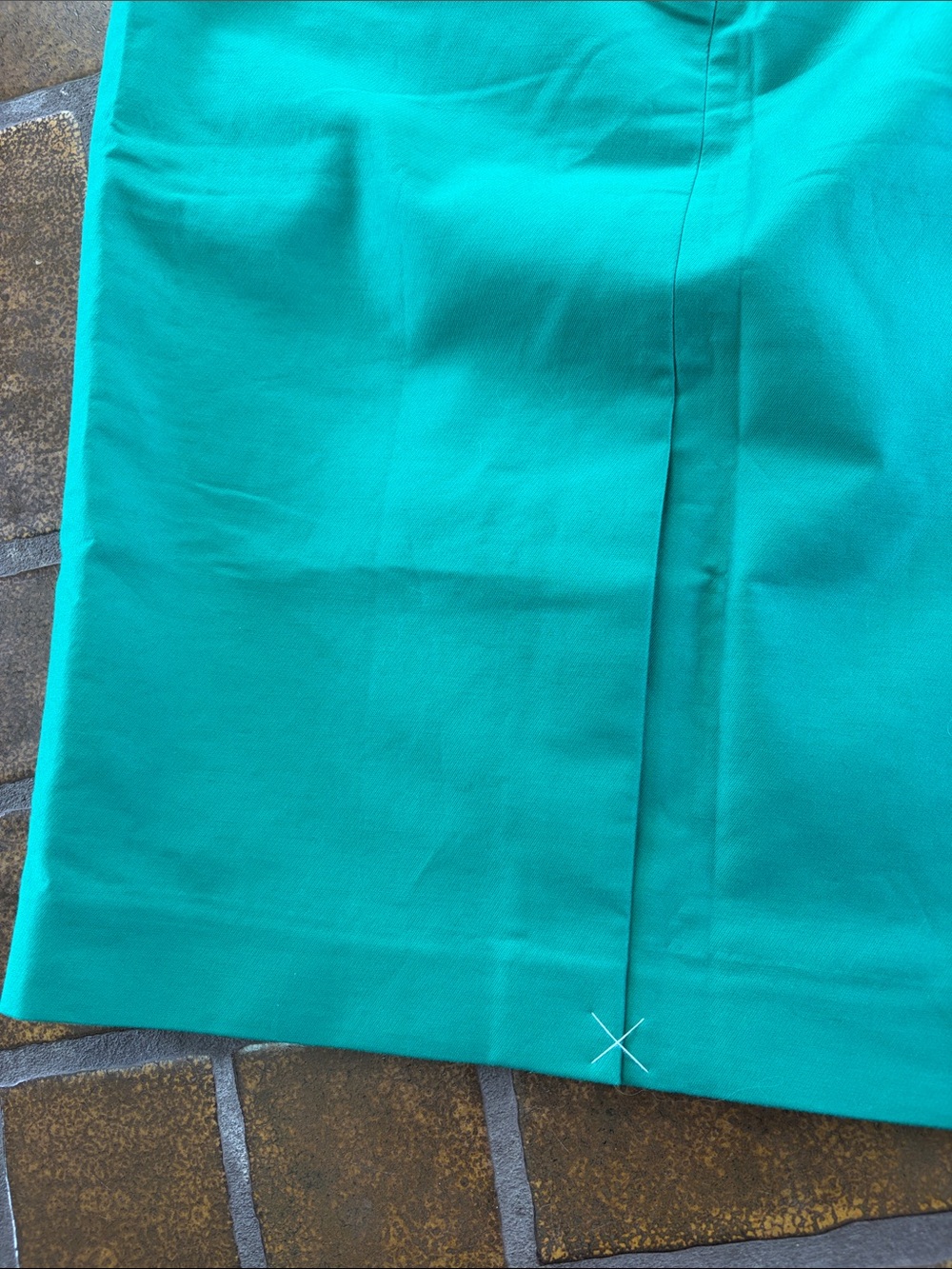NWT J. Crew Green Classic Cotton Pencil Skirt - Picture 14 of 16